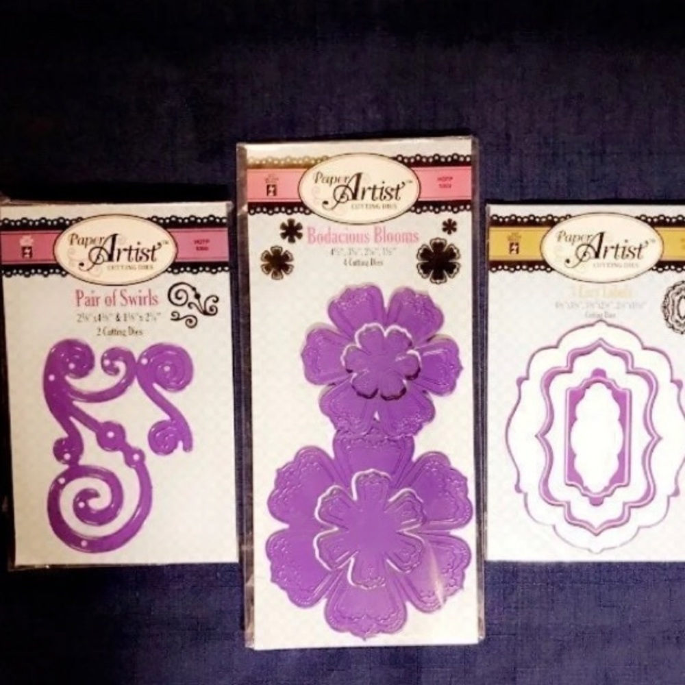NWT 3pc. PAPER ARTIST DIES LOT